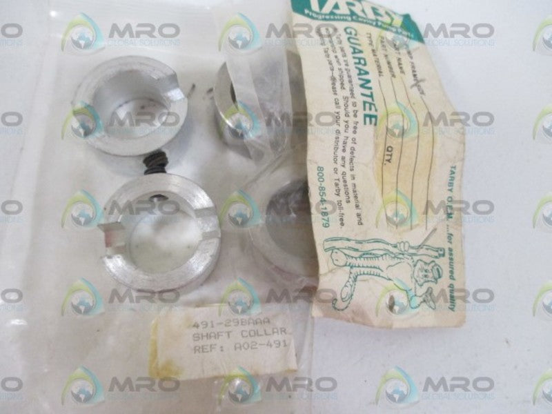 LOT OF 4 TARBY A02-491 SHAFT COLLAR *NEW IN A BAG*