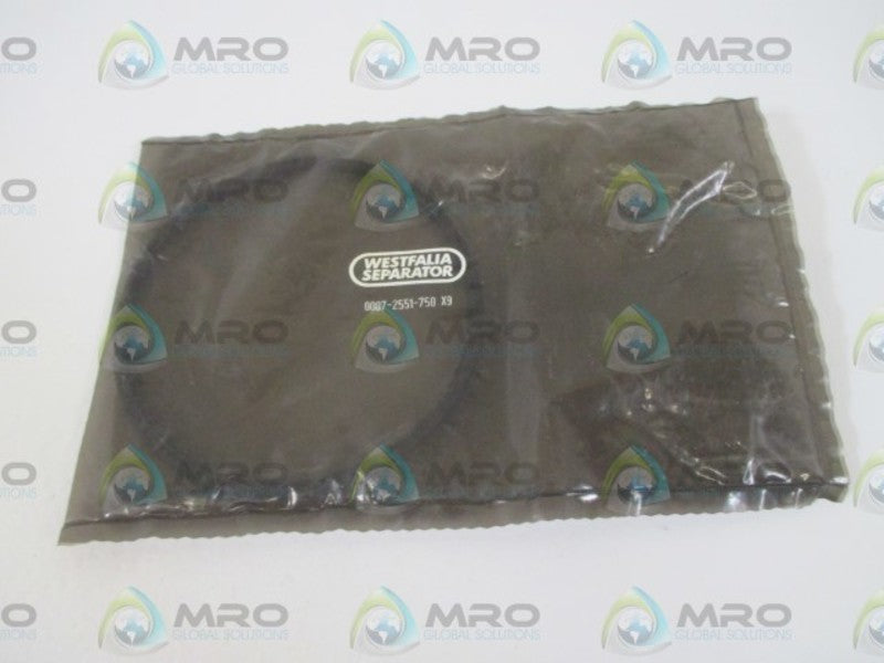 WESTFALIA 0007-2551-750 X9 O-RING * NEW IN A FACTORY BAG *