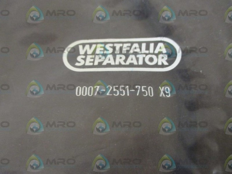 WESTFALIA 0007-2551-750 X9 O-RING * NEW IN A FACTORY BAG *