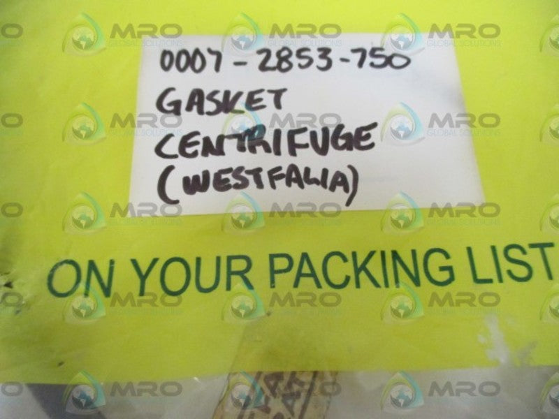 WESTFALIA 0007-2853-750 GASKET* NEW IN A BAG *