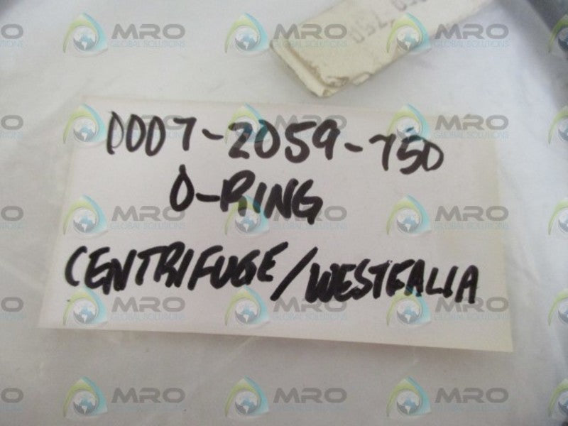 WESTFALIA 0007-2059-750 O-RING * NEW IN A BAG *
