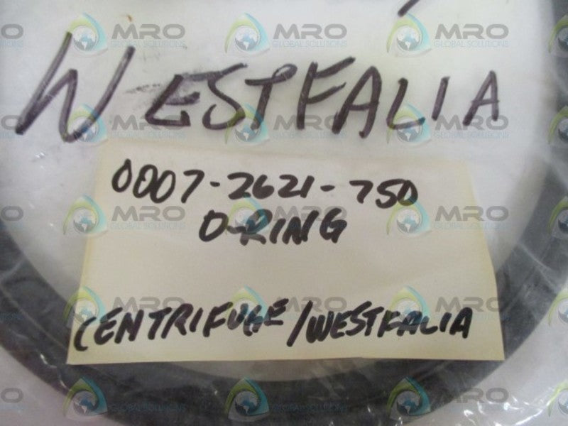 WESTFALIA 0007-2621-750 O-RING * NEW IN A BAG *