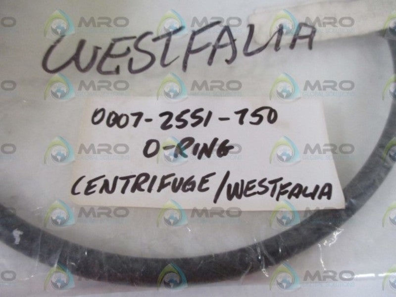 WESTFALIA 0007-2551-750 O-RING * NEW IN A BAG *