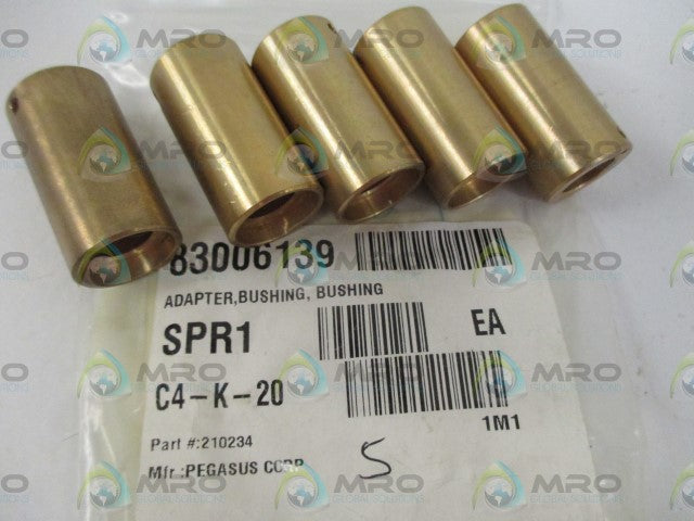 LOT OF 5 PEGASUS 210234 BUSHING ADAPTER *NEW IN A BAG*