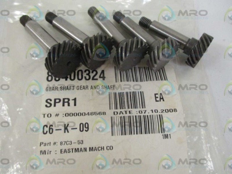 LOT OF 5 EASTMAN MACH CO. 87C3-53 SHAFT GEAR *NEW IN A BAG*