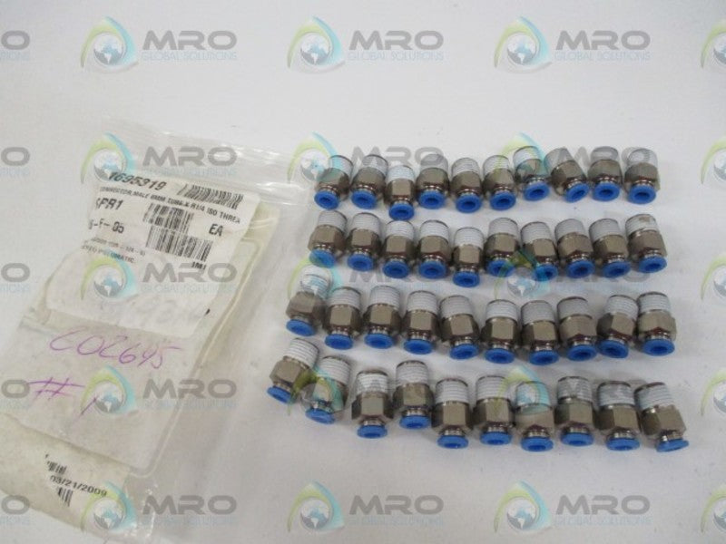 LOT OF 40 FESTO 153003(QS-1/4-6) MALE CONNECTOR *NEW IN A BAG*