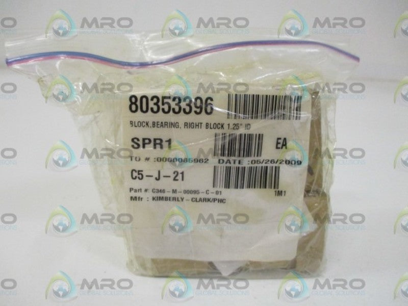 LOT OF 4 KIMBERLY C346-M-00095-C-01 RIGHT BLOCK 1.25" *NEW IN A BAG*