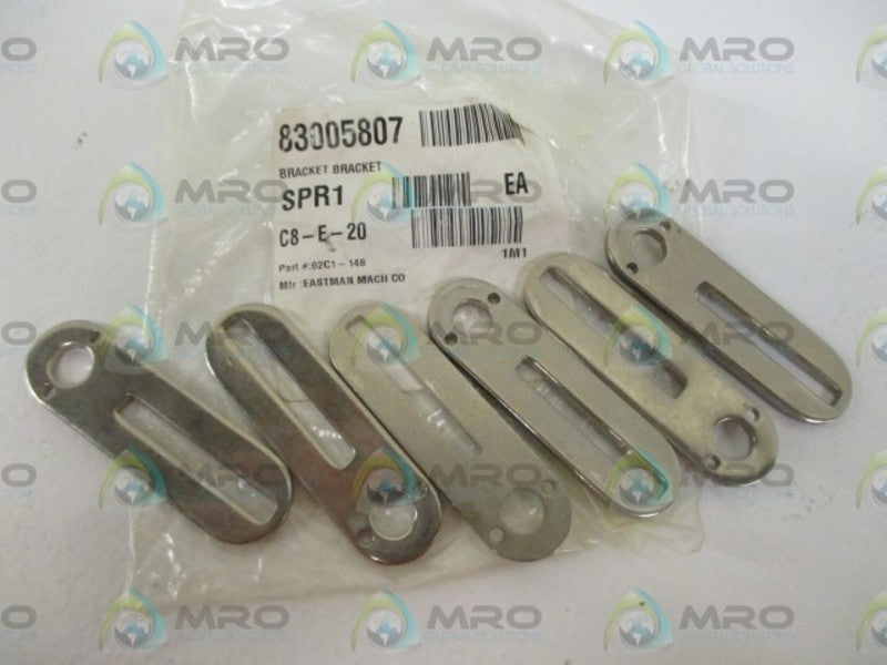 LOT OF 6 EASTMAN MACH CO. 62C1-148 BRACKET *NEW IN A BAG*