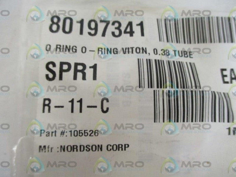 LOT OF 8 NORDSON 105526 O-RING *NEW IN A FACTORY BAG*