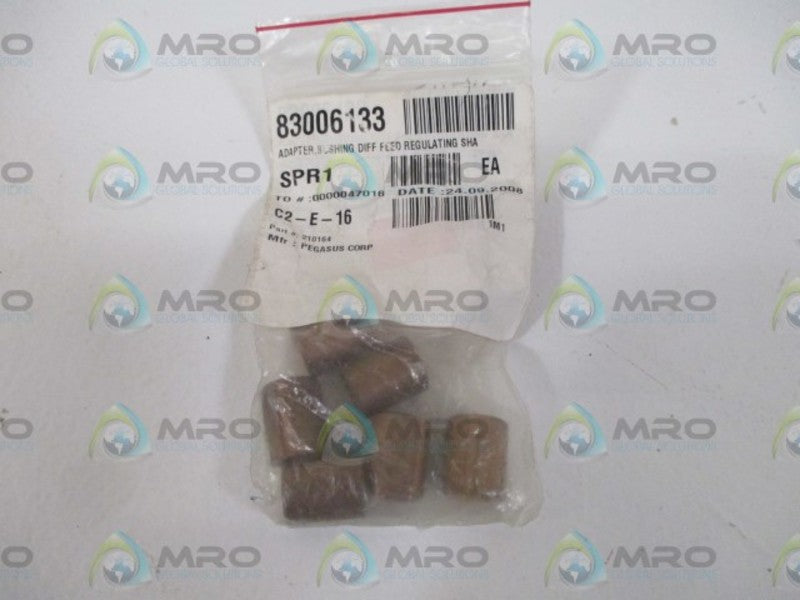LOT OF 6 PEGASUS CORP. 210164 BUSHING ADAPTER *NEW IN A BAG*