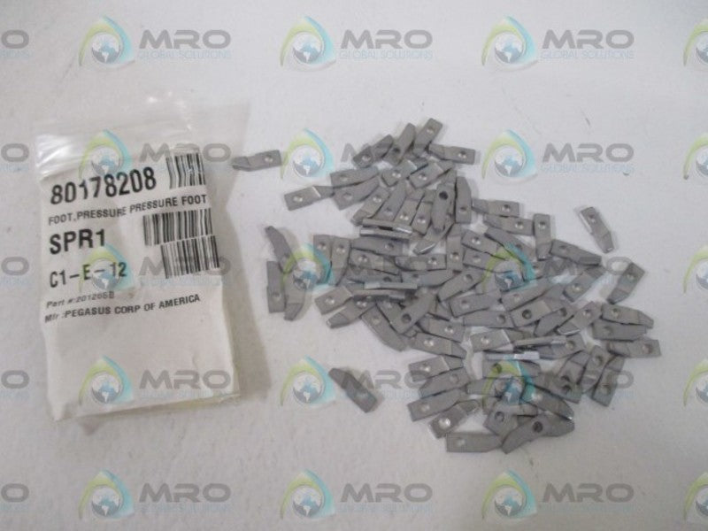 LOT OF 86 PEGASUS CORP. 201265B PRESSURE FOOT *NEW IN A BAG*