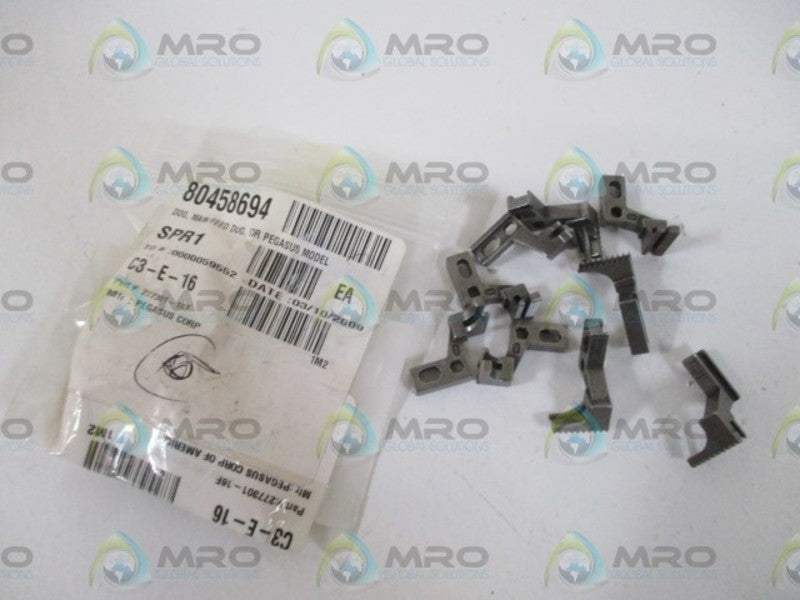 LOT OF 9 PEGASUS CORP. 277301-16F MAIN FEED DOG * NEW IN A BAG *