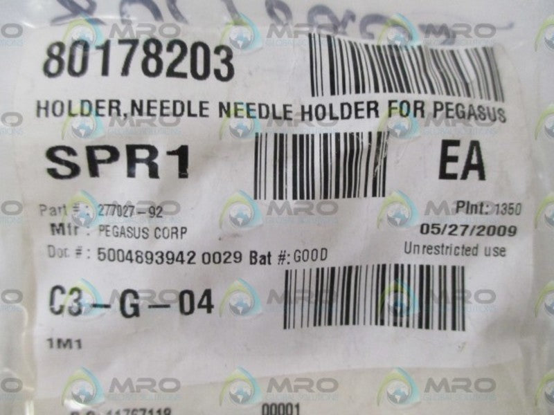 LOT OF 20 PEGASUS CORP. 277027-92 NEEDLE HOLDER *NEW IN A BAG*