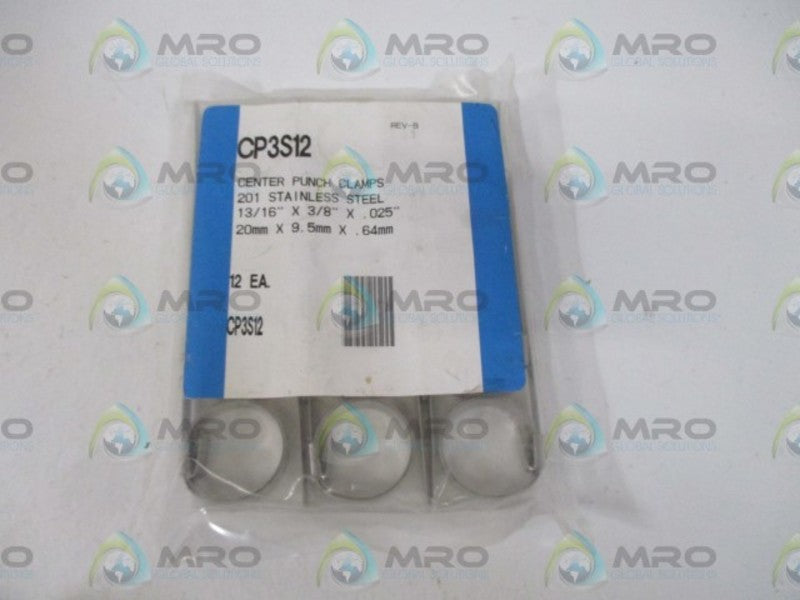 LOT OF 12 BAND-IT CP3S12 CENTER PUNCH CLAMPS *NEW IN A FACTORY BAG*