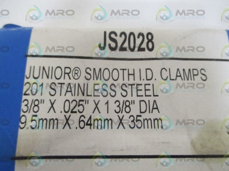 LOT OF 8 BAND-IT JS2028 JUNIOR SMOOTH I.D. CLAMPS *NEW IN A FACTORY BAG*