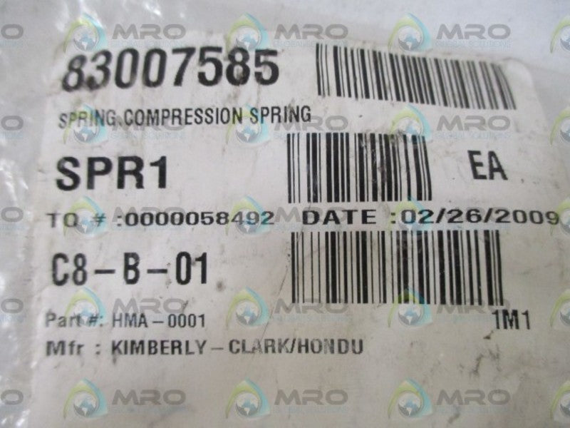 LOT OF 14 KIMBERLY HMA-0001 COMPRESSION SPRING *NEW IN A BAG*