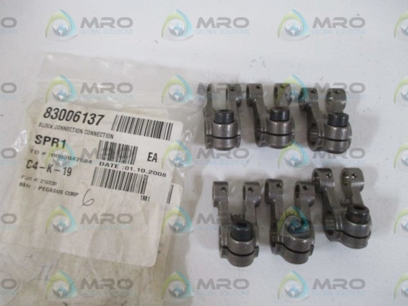 LOT OF 6 PEGASUS CORP. 210230 CONNECTION BLOCK *NEW IN A BAG*
