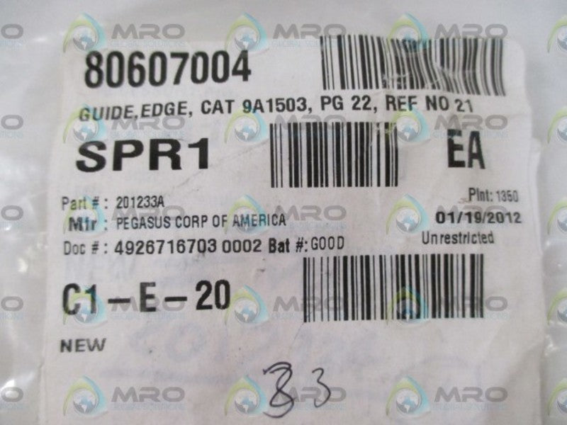 LOT OF 33 PEGASUS CORP. 201233A EDGE GUIDE *NEW IN A BAG*