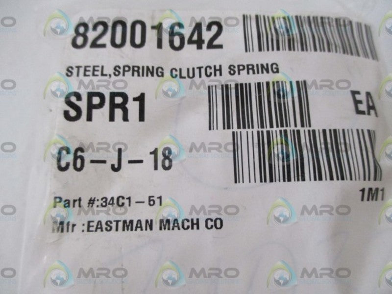 LOT OF 10 EASTMAN MACH CO. 34C1-51 SPRING CLUTCH *NEW IN A BAG*