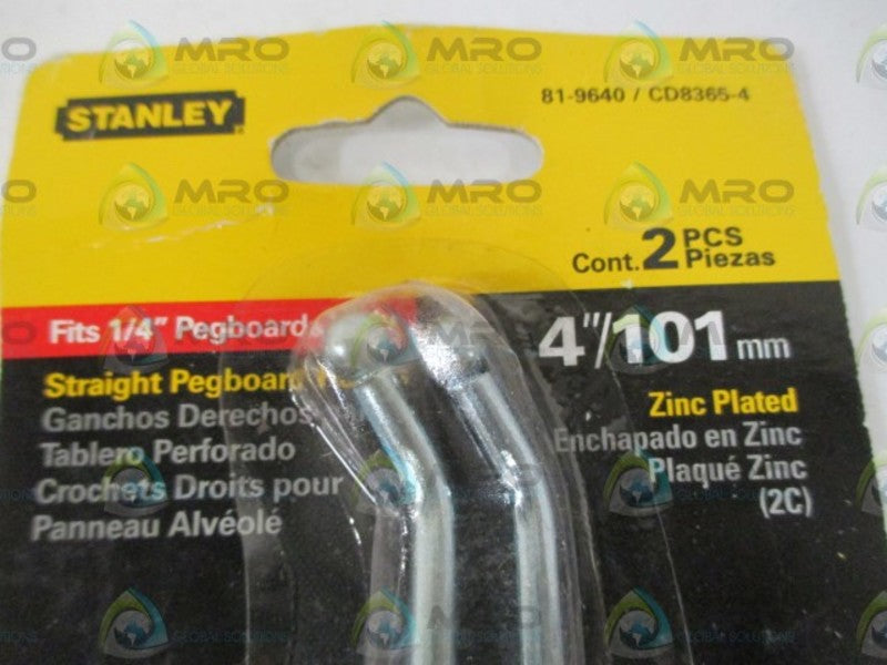 LOT OF 2 STANLEY 81-9640 STAIGHT PEGBOARD *ORIGINAL PACKAGE*