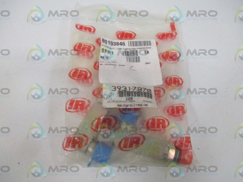 LOT OF 2 INGERSOLL RAND 39317870 ELBOW *NEW IN A FACTORY BAG*