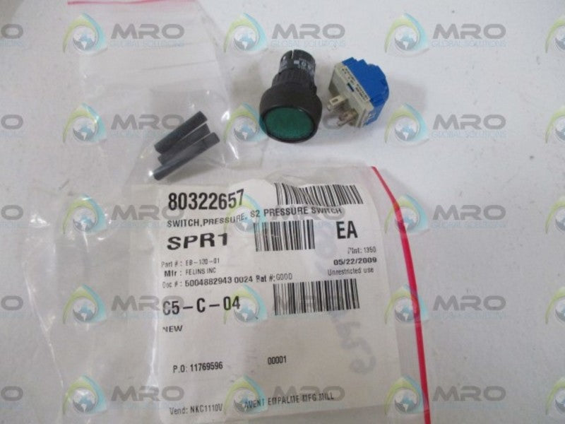 FELINS INC. EB-130-01 PRESSURE SWITCH * NEW IN A BAG *