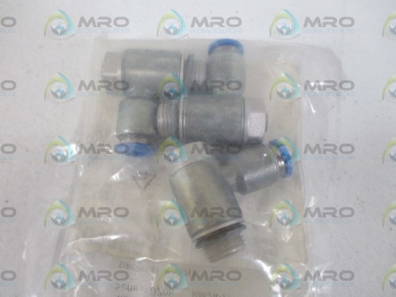 LOT OF 3 FESTO GRAL-1/4-QS-8-RS-B FLOW CONTROL VALVE *NEW IN A FACTORY BAG*