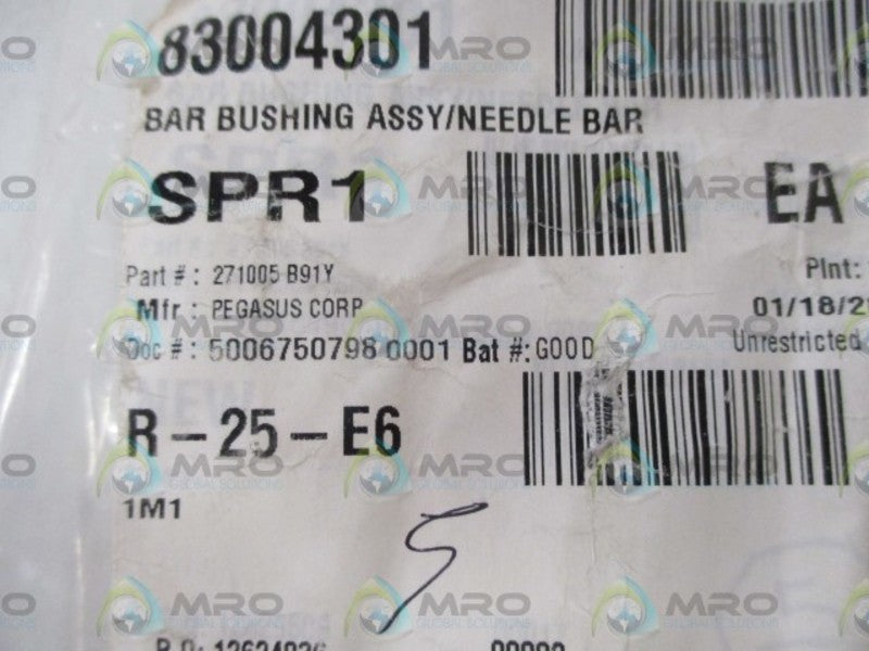 LOT OF 5 PEGASUS CORP. 271005B91Y BAR BUSHING ASSY/NEEDLE BAR *NEW IN A BAG*