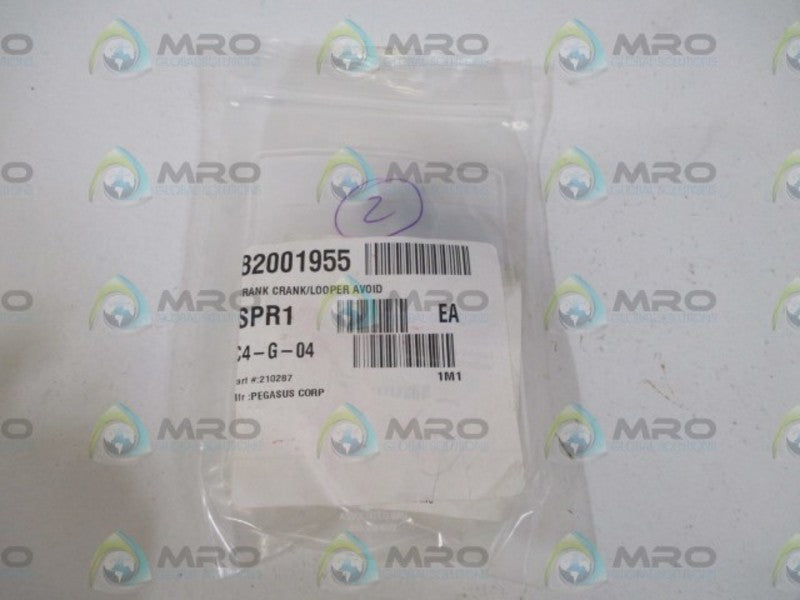 LOT OF 2 PEGASUS CORP. 210287 CRANK/LOOPER AVOID *NEW IN A BAG*
