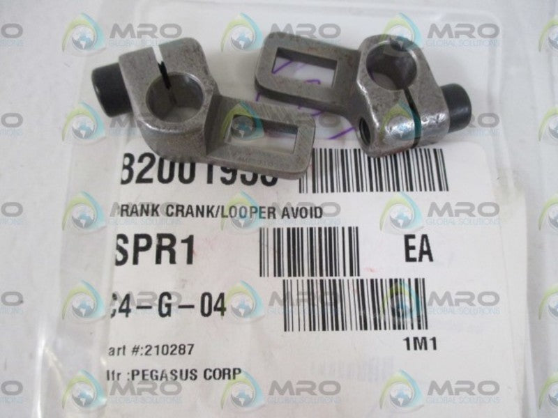 LOT OF 2 PEGASUS CORP. 210287 CRANK/LOOPER AVOID *NEW IN A BAG*