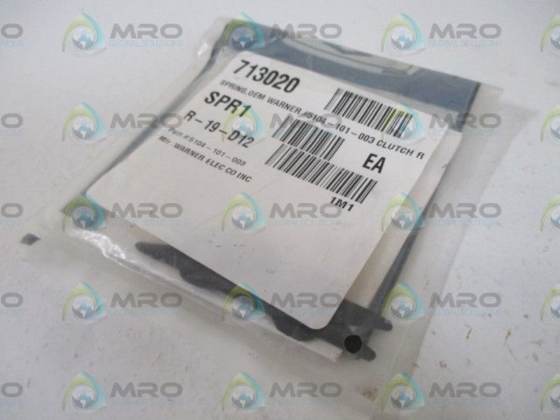 WARNER ELECTRIC 5104 101 003 CLUTCH SPRING * NEW IN FACTORY BAG *