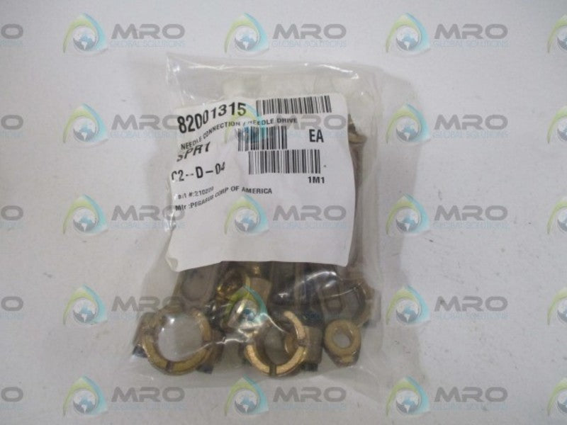 LOT OF 6 PEGASUS CORP. 210229 NEEDLE CONNECTION/NEEDLE DRIVE *NEW IN A BAG*