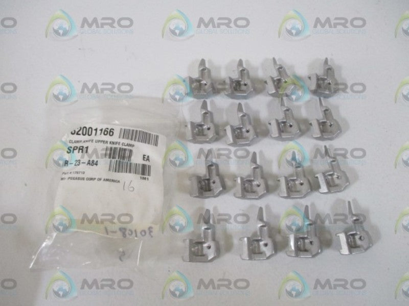 LOT OF 16 PEGASUS CORP. 179713 KNIFE UPPER KNIFE CLAMP *NEW IN A BAG*