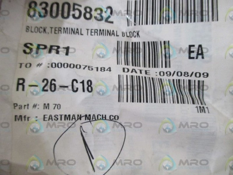 EASTMAN M70 TERMINAL BLOCK * NEW IN A BAG *