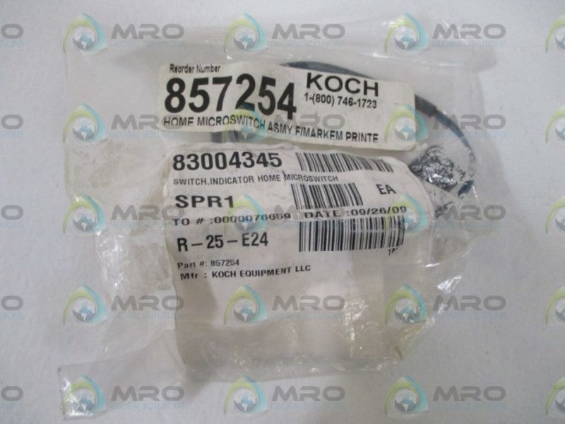 KOCH 857254 MICROSWITCH ASSY. * NEW IN A BAG *