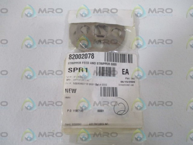 LOT OF 2 AIR FIXTURE INC. AF-802-35 STRIPPER FEED AND STIPPER DISS*NEW IN A BAG*