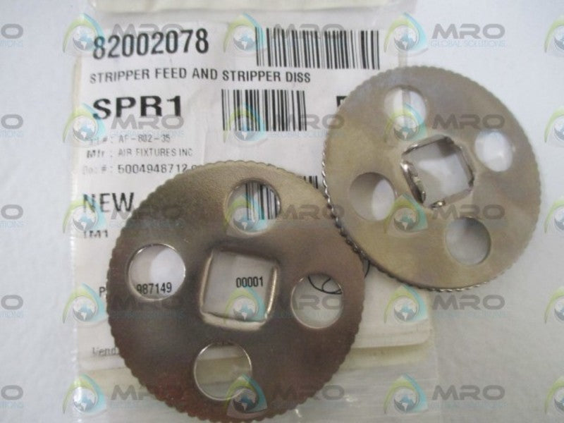 LOT OF 2 AIR FIXTURE INC. AF-802-35 STRIPPER FEED AND STIPPER DISS*NEW IN A BAG*