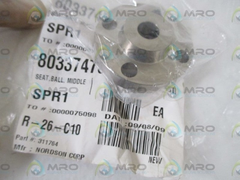 NORDSON 311764 BALL SEAT * NEW IN A BAG *