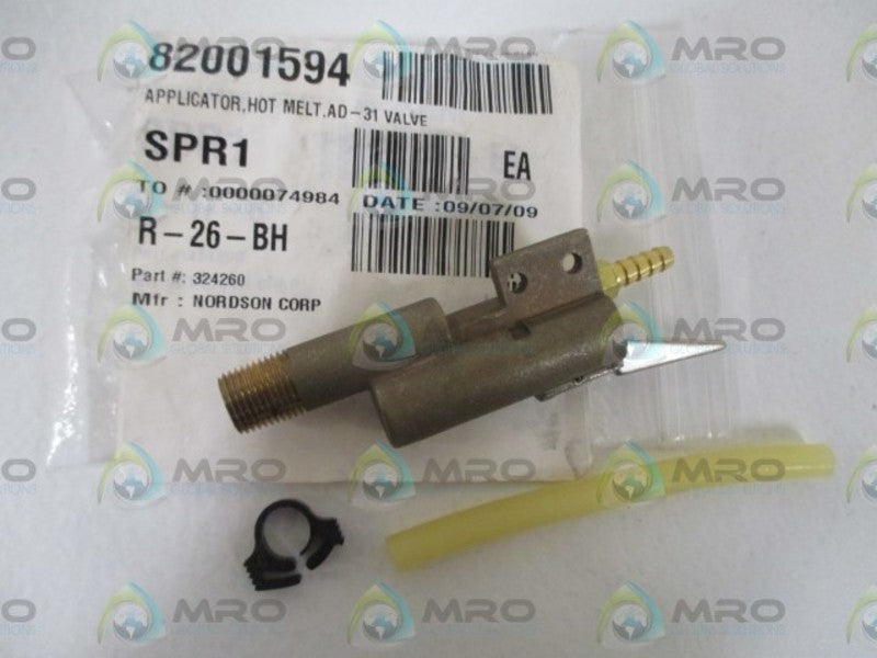 NORDSON 324260 HOT MELT VALVE APPLICATOR * NEW IN A BAG *