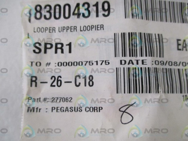 LOT OF 8 PEGASUS CORP. 277062 UPPER LOOPER *NEW IN A BAG*