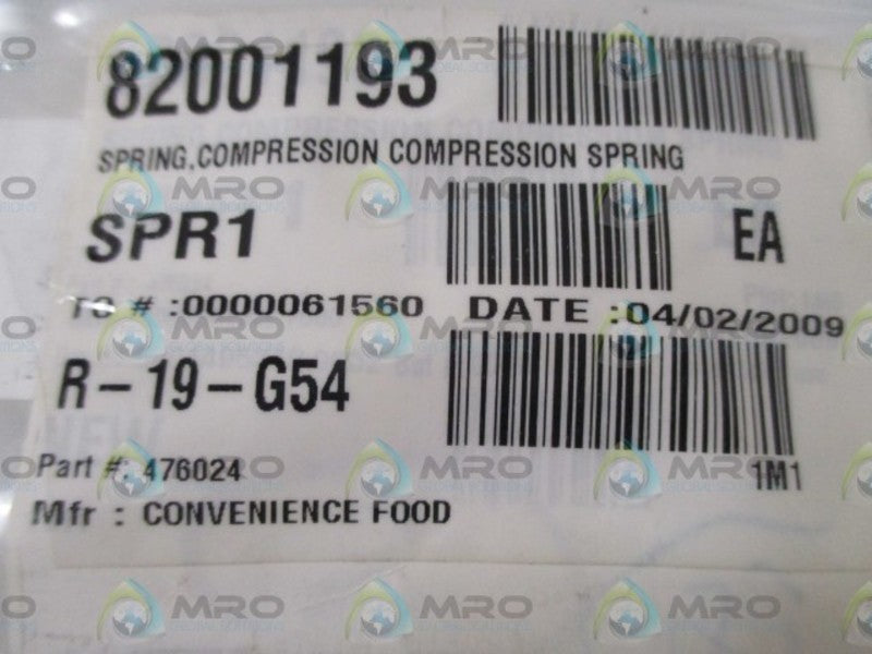 LOT OF 4 CONVENIENCE 476024 SPRING *NEW IN A BAG*