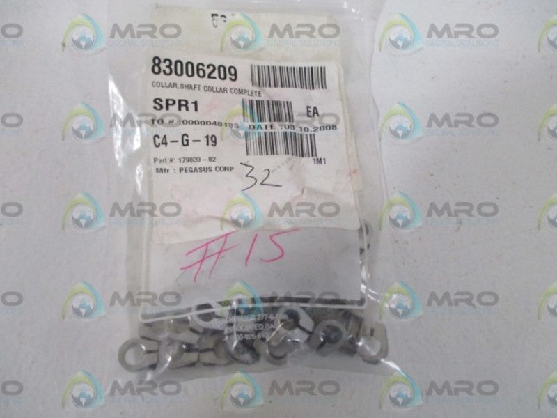 LOT OF 32 PEGASUS CORP. 179039-92 SHAFT COLLAR*NEW IN A BAG*