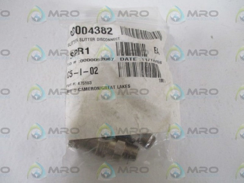 LOT OF 5 CAMARON 475103 SLITTER DISCONNECT *NEW IN A BAG*