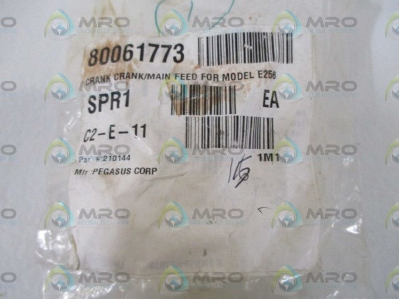 LOT OF 15 PEGASUS CORP. 210144 CRANK/MAIN FEED FOR MODEL E256*NEW IN A BAG*