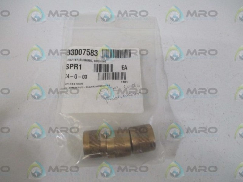LOT OF 3 KIMBERLY EXT0006 ADAPTER  BUSHING *NEW IN A BAG*