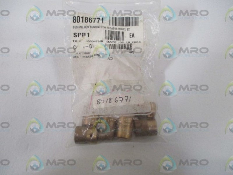 LOT OF 6 PEGASUS CORP. 210067 BUSHING FOR MODEL E2 *NEW IN A BAG*