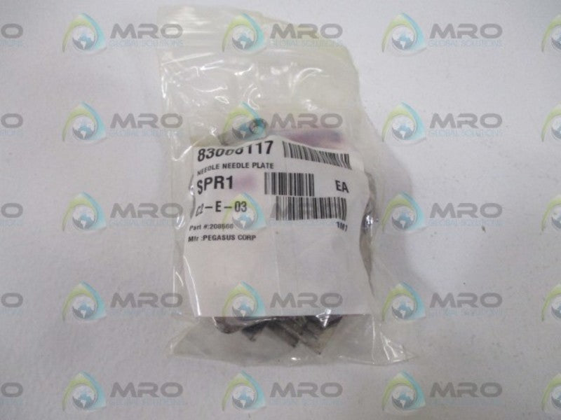 LOT OF 9 PEGASUS CORP. 208566 NEEDLE PLATE * NEW IN A BAG *