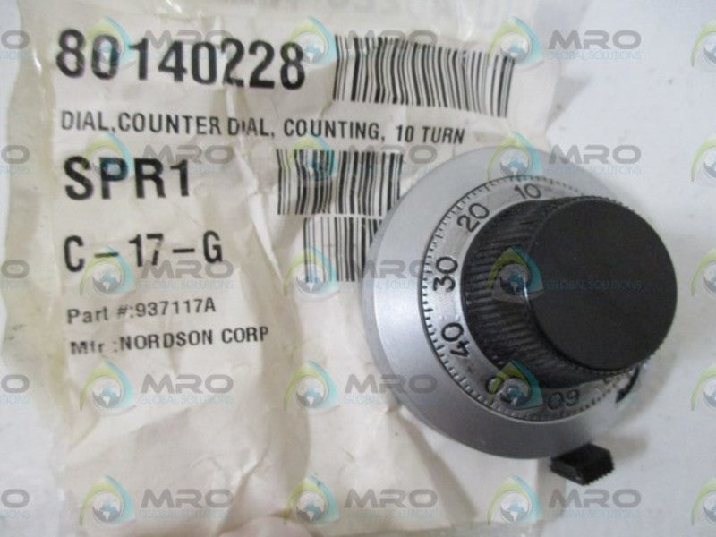 NORDSON 937117A COUNTER DIAL * NEW IN A BAG *