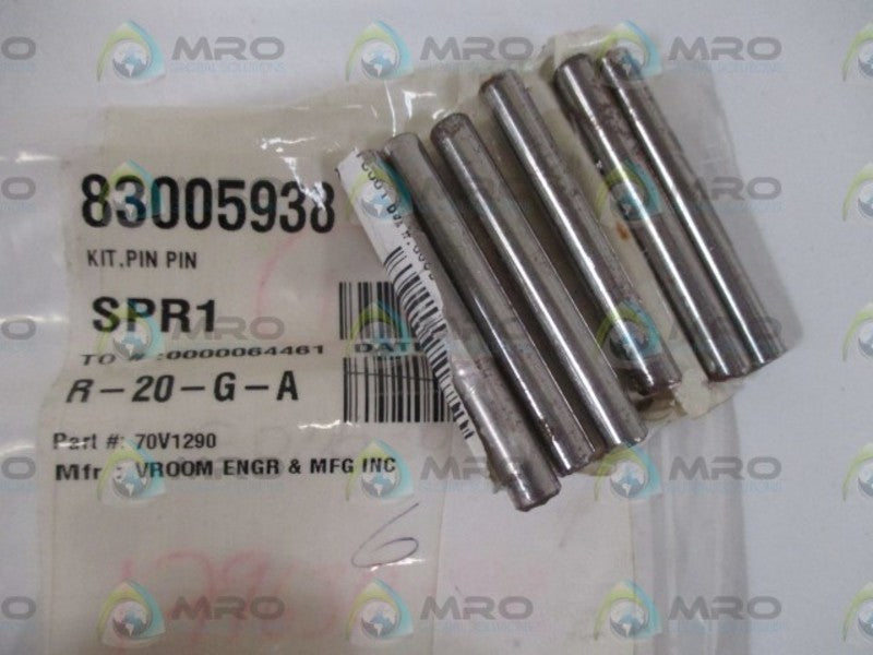 LOT OF 6 VROOM ENGR & MFG INC. 70V1290 PIN KIT *NEW IN A BAG*