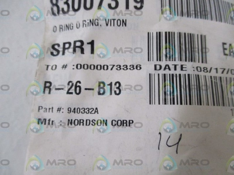 NORDSON 940332A O-RING * NEW IN A BAG *